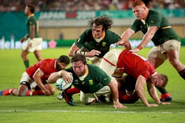 Sudáfrica pasó por encima a Canadá y está en cuartos del Mundial de rugby