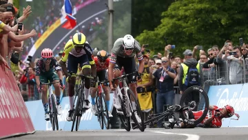 Sepúlveda y Maxi Richeze, terminaron lejos en el inicio del Giro de Italia