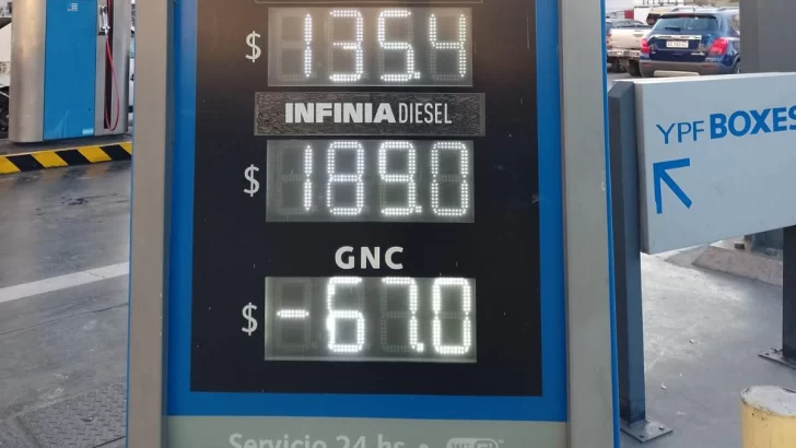 Desde ayer, cargar GNC en San Juan es 9 pesos más caro
