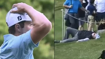 Miraba un torneo de golf y lo voltearon Miraba un torneo de golf y lo voltearon