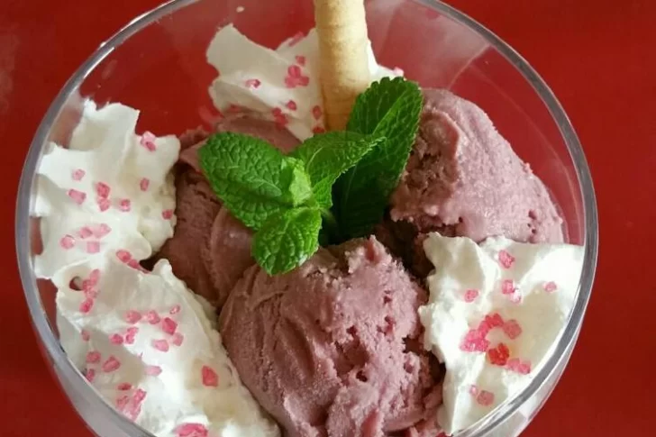 Helado de vino tinto, el postre para innovar en cuarentena