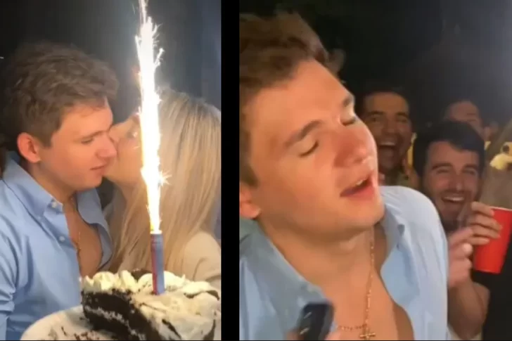 Le hicieron creer que iba a ser papá en su cumpleaños y su reacción es desopilante