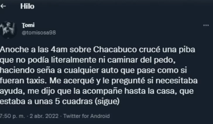 Un joven se cruzó con una chica muy borracha y tomó una decisión que estremeció las redes Un joven se cruzó con una chica muy borracha y tomó una decisión que estremeció las redes