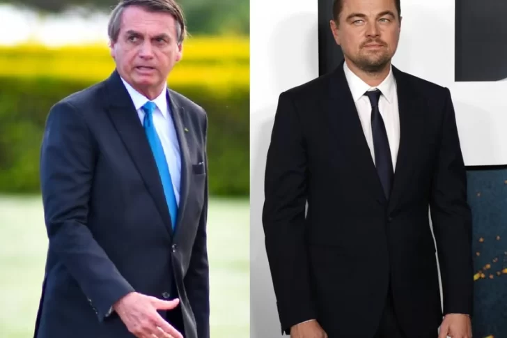 Jair Bolsonaro y Leonardo DiCaprio se cruzaron duro en las redes sociales