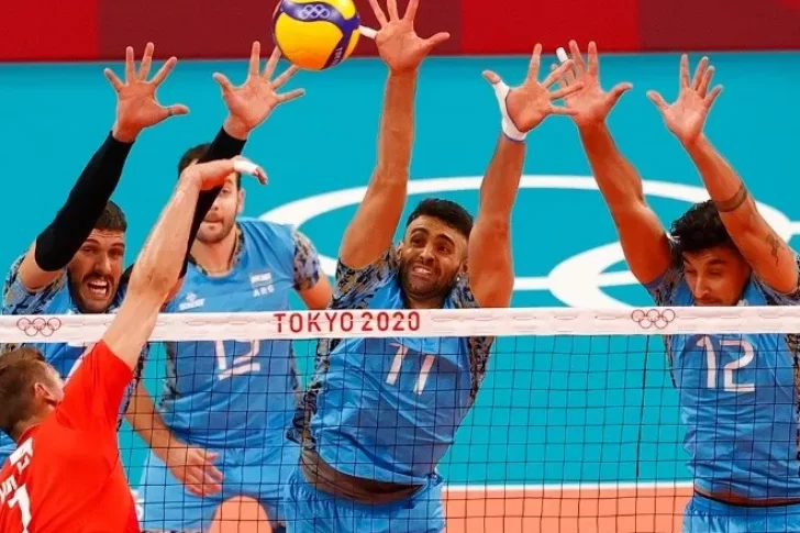 La Selección de vóley, con el sanjuanino Lima como máximo anotador, no pudo con Rusia