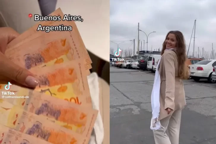 La reacción de una turista que llegó al país y cambió 40 dólares: “Voy a vivir como una reina”