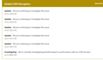 Una perturbación en Internet afectó a páginas de Gobiernos y portales de grandes medios Una perturbación en Internet afectó a páginas de Gobiernos y portales de grandes medios