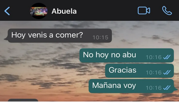 Los mensajes de la “abuela manipuladora” que se hicieron virales