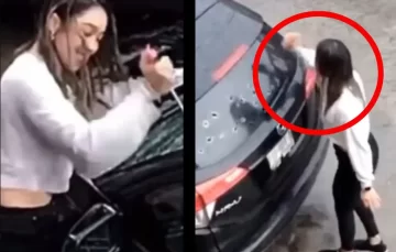 Destrozó el auto de su pareja con un picahielos al descubrir que le era infiel Destrozó el auto de su pareja con un picahielos al descubrir que le era infiel