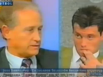Se cumplieron 30 años de la fuerte crítica de Sanfilippo a Goycochea y el video se viralizó Se cumplieron 30 años de la fuerte crítica de Sanfilippo a Goycochea y el video se viralizó