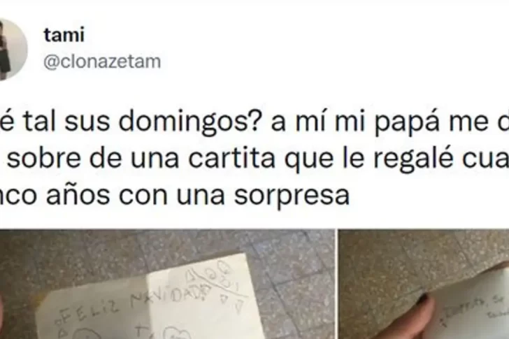 Guardó la carta que su hija le dio cuando tenía 5 años y se la devolvió con sorpresa