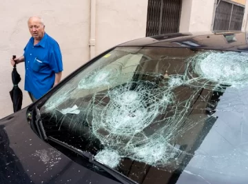 Una fuerte granizada con piedras de 10 cm dejó una beba muerta y decenas de heridos