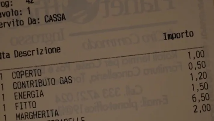 Pizza, gaseosa, luz y gas: el inesperado ticket en una pizzería Pizza, gaseosa, luz y gas: el inesperado ticket en una pizzería