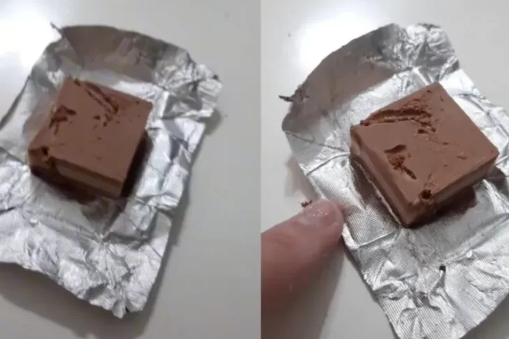 Compró un chocolate de una marca famosa y encontró algo asqueroso en su interior
