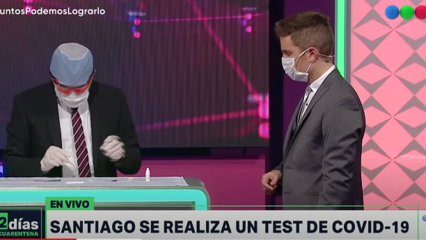 Santiago del Moro se hizo un test de coronavirus en vivo Santiago del Moro se hizo un test de coronavirus en vivo