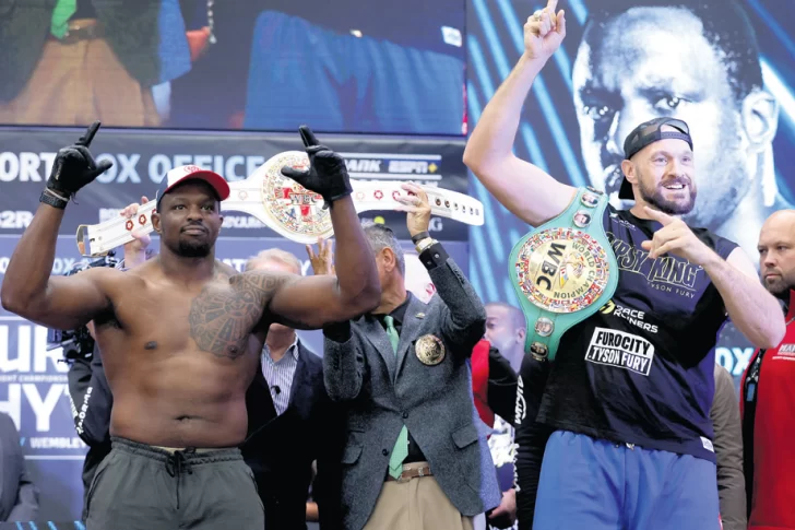 Fury y White prometieron guerra, por el pesado CMB