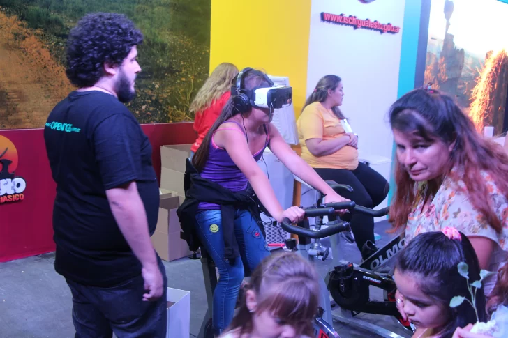 Las actividades infantiles, un imán en los stands del predio