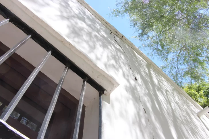 Impacto del terremoto en la Casa de Sarmiento: sólo salió a la luz una grieta preexistente