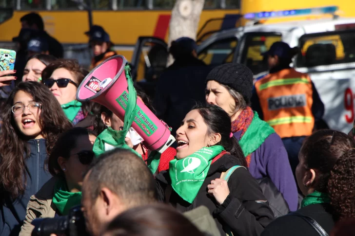Los pañuelos verdes sanjuaninos salieron a festejar la media sanción del aborto