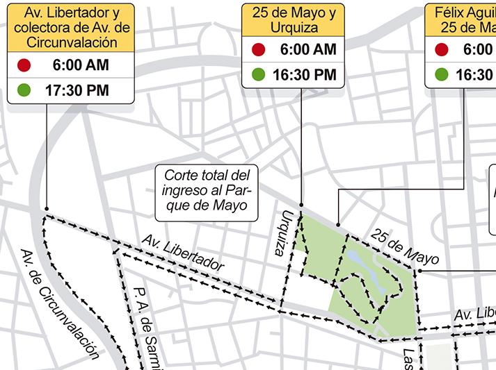 Domingo especial por el Ironman: mirá en detalle qué calles están cortadas