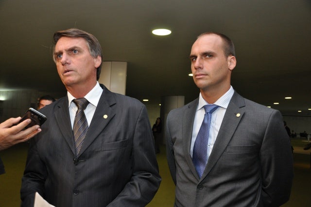 El hijo de Bolsonaro aseguró que su padre obtendrá la reelección muy fácil El hijo de Bolsonaro aseguró que su padre obtendrá la reelección muy fácil