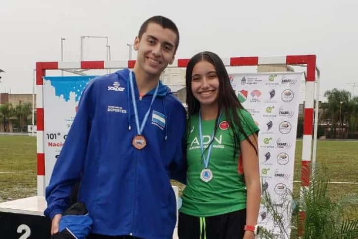 Dos sanjuaninos se subieron al podio en la primer jornada del Nacional de Atletismo