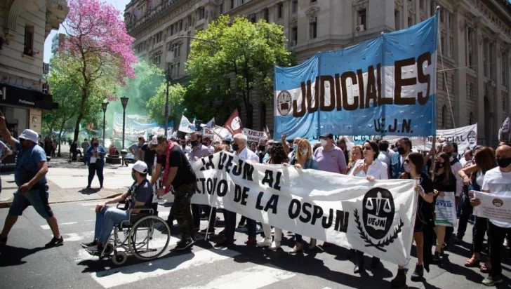 Judiciales nacionales paran otra vez este viernes en reclamo de aumento del 15%
