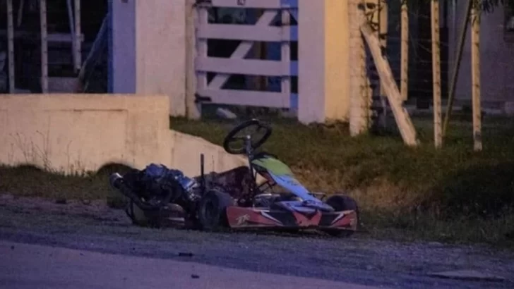 Salió a probar su karting en una avenida, chocó con una camioneta y murió Salió a probar su karting en una avenida, chocó con una camioneta y murió