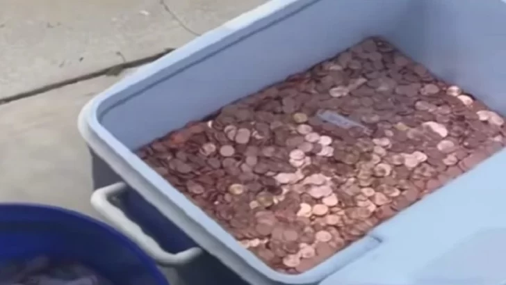 Arrojó 80 mil centavos en el jardín de su ex como pago de manutención para su hija Arrojó 80 mil centavos en el jardín de su ex como pago de manutención para su hija