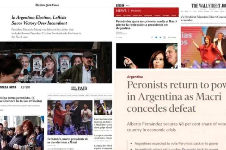 Los medios internacionales se hicieron eco de la victoria de Alberto Fernández