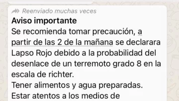 Desmienten un mensaje viral del INPRES Desmienten un mensaje viral del INPRES