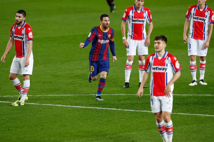 Dos goles de Messi para encaminar el cómodo triunfo de Barcelona ante Alaves
