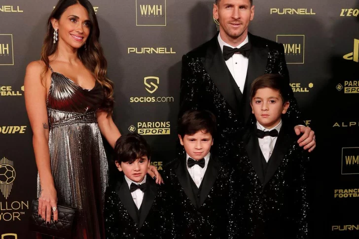 El look de la familia Messi en la ceremonia del Balón de Oro