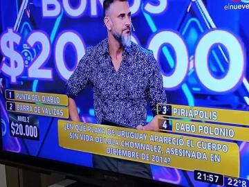 Repudio por una pregunta sobre un femicidio en un juego del programa de Leo Montero Repudio por una pregunta sobre un femicidio en un juego del programa de Leo Montero