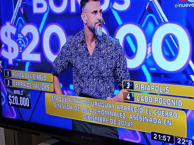 Repudio por una pregunta sobre un femicidio en un juego del programa de Leo Montero Repudio por una pregunta sobre un femicidio en un juego del programa de Leo Montero