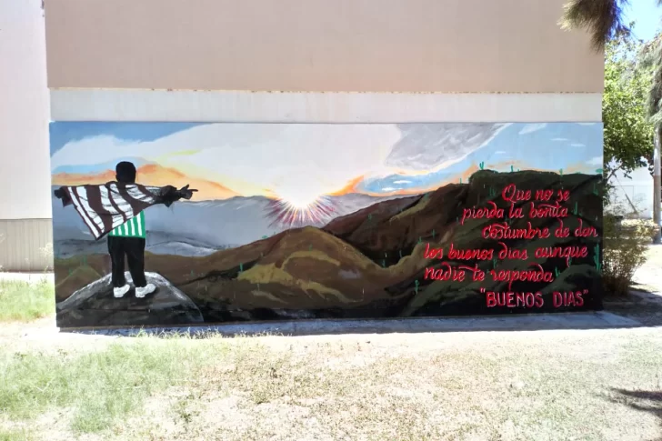 Amigos del joven que murió en la víspera de Nochebuena lo homenajearon con un mural
