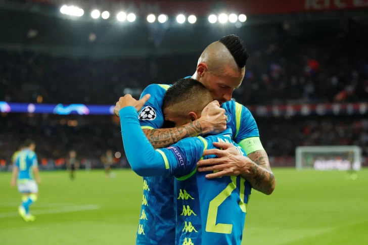 Di María salvó al PSG ante el Nápoli