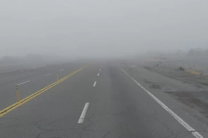 Alertan por la presencia de una intensa niebla en rutas de la provincia
