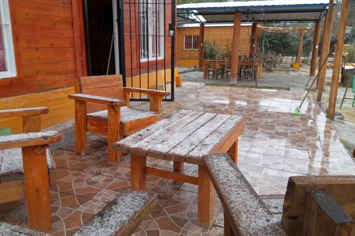 Las postales de Pedernal bajo la nieve