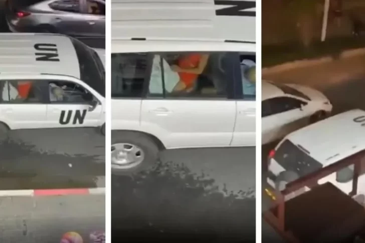 Desde la ONU se mostraron “conmocionados” por video de un acto sexual en un vehículo oficial