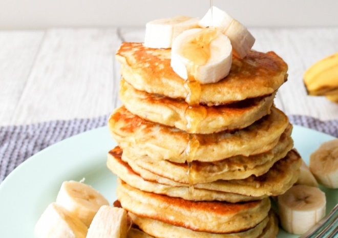 Con cuatro ingredientes, se realizan estos exquisitos panqueques de banana