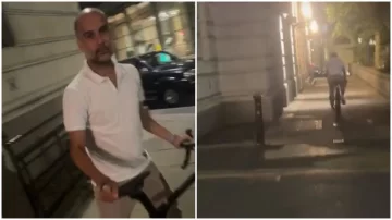 El video viral de Guardiola: se llevó el susto de su vida cuando pensó que le iban a robar la bici El video viral de Guardiola: se llevó el susto de su vida cuando pensó que le iban a robar la bici