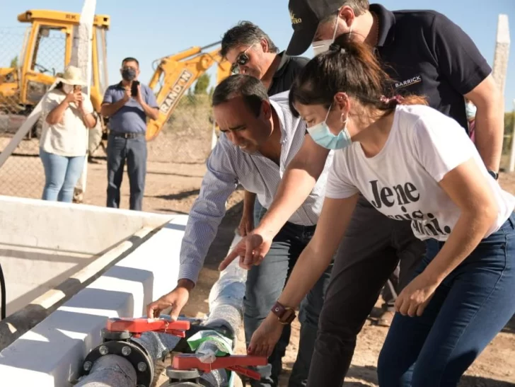 Con aporte minero, inauguraron obras para abastecer de agua potable a más de 3.000 usuarios