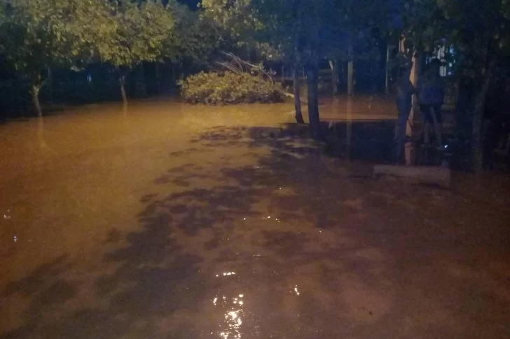 Carpintería: por una fuerte crecida, unas 60 personas debieron ser asistidas