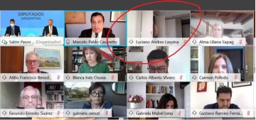 Un diputado se olvidó la cámara prendida mientras se cambiaba