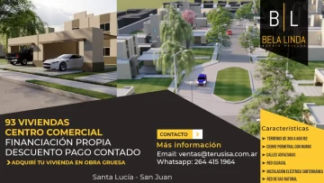 ‘Bela Linda, barrio privado’: detalles de un complejo en una zona top de Santa Lucía ‘Bela Linda, barrio privado’: detalles de un complejo en una zona top de Santa Lucía