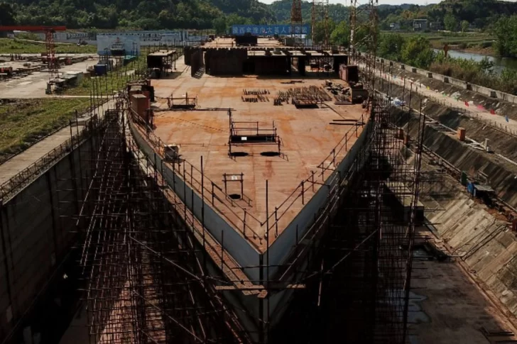 Construyen una réplica exacta del Titanic en un parque de China
