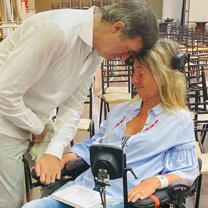 La historia de la conmovedora foto de Esteban Bullrich y una mujer que también padece ELA La historia de la conmovedora foto de Esteban Bullrich y una mujer que también padece ELA