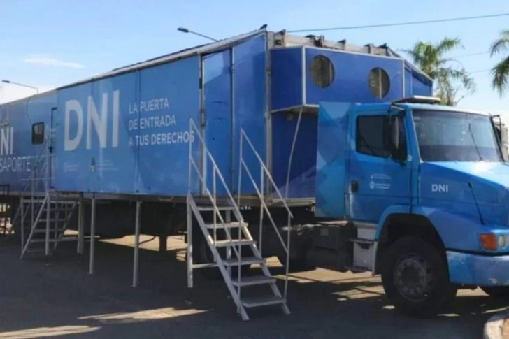 Desde el lunes estará el camión para tramitar gratuitamente el DNI en Rivadavia