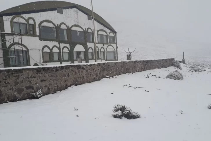 Increíble: nieve a 130 km de la Ciudad de San Juan en pleno noviembre